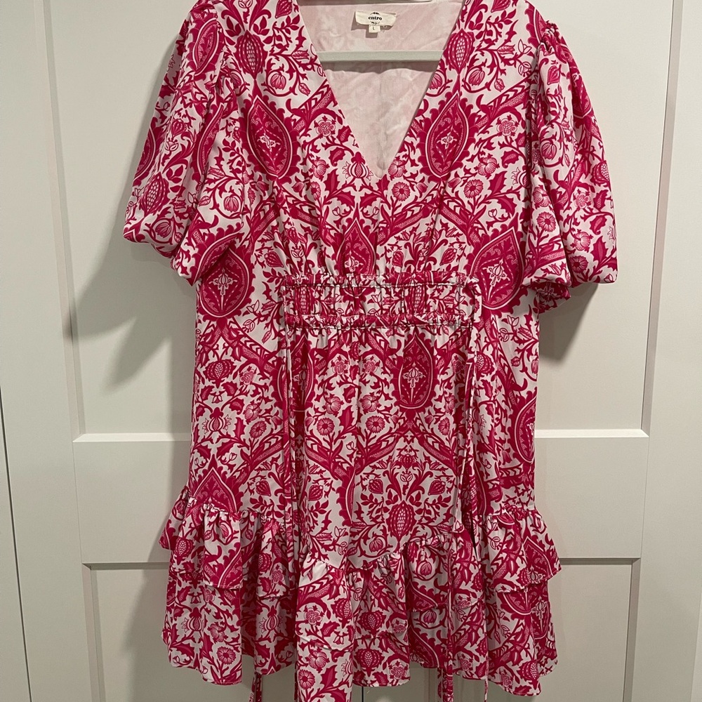 Entro Pink Mini Dress Sz Large 💕